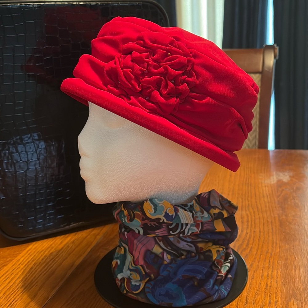 Vintage Red Dress Hat NWT